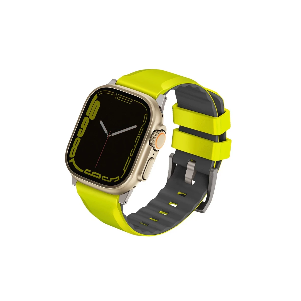 Uniq Apple Watch Ultra 49mm Linus Airosoft Silikon Kordon - Yeşil